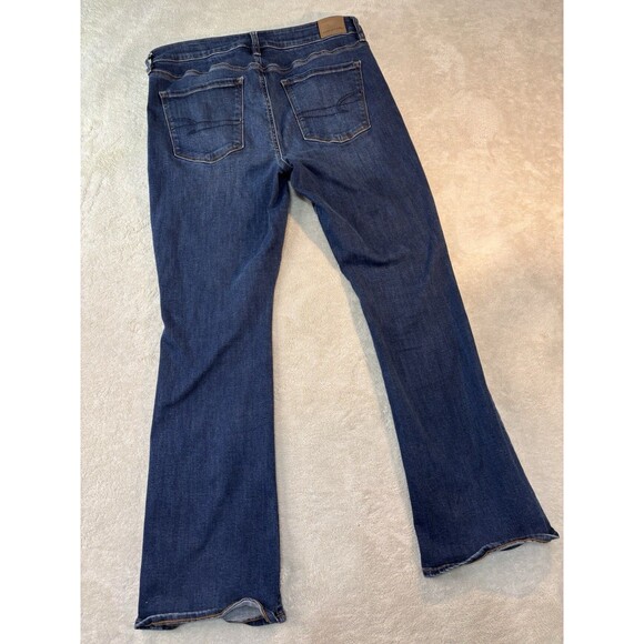 American Eagle Outfitters Women's Jeans, High Rise Skinny Kick Flare 12 Short - Picture 1 of 11